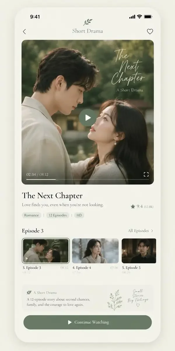 黄果短剧 APP 界面 黄果短剧APP界面预览